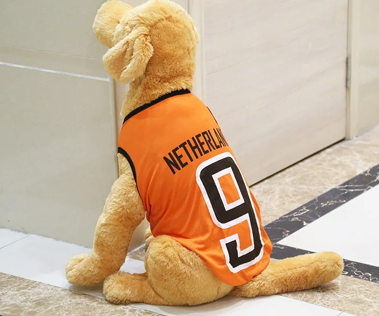 Жилет для собак вентилируемая Одежда баскетбольная Футболка национальной