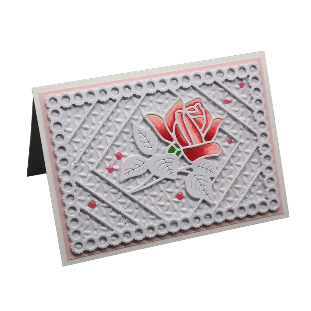 Цветы в форме металла резки штампы фон тиснение шаблон заготовка для