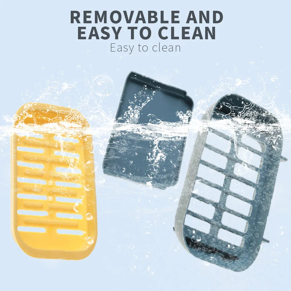 Портативный двухслойный ящик для мыла без дренажа перфорированный мытья рук