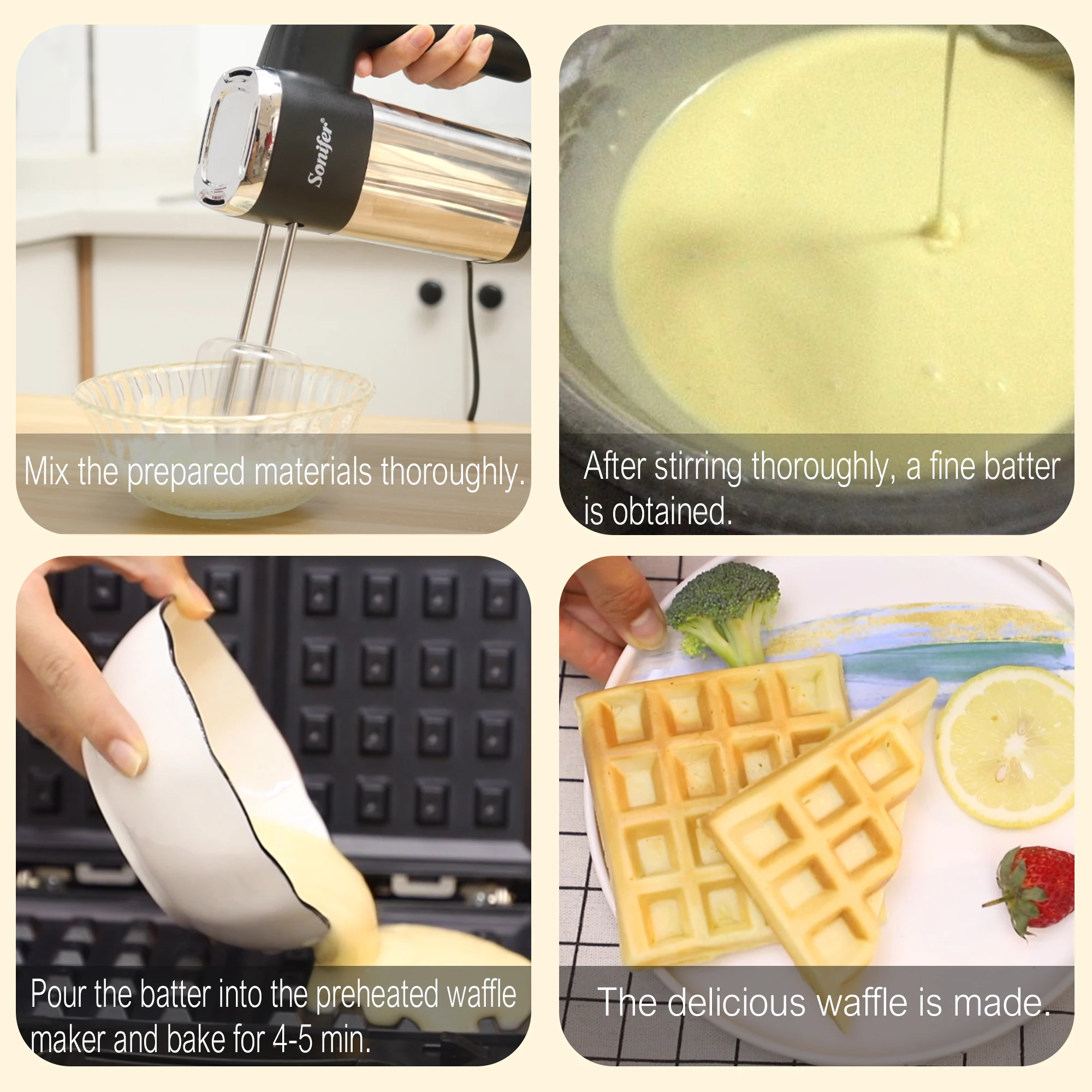 750W Electric Waffle Maker Bubble Egg Cake Oven Cooking Kitchen Appliances Breakfast Machine Waffles Pot Iron Baking Pan Sonifer | Бытовая