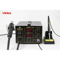 yihua 2in1 esd hot air gun soldering station welding solder iron 952d soldering stations hot air circuit board repair air gun