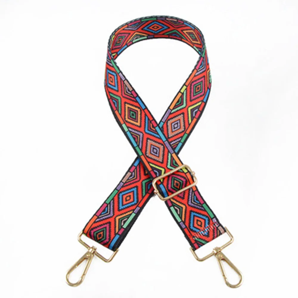 

Nylon/Cotton Bag Strap Woman Colored Straps for Crossbody Messenger Shoulder Bag Accessories Adjustable Embroidered Belts Straps
