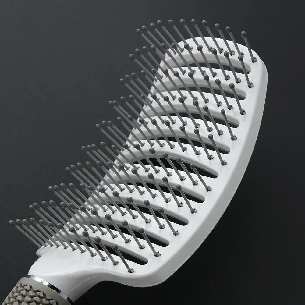 

Girls Hair Styling Comb Scalp Massage Hairbrush Bristle Nylon Women Wet Curly Detangle Hair Brush for Salon Hairdressing Tools