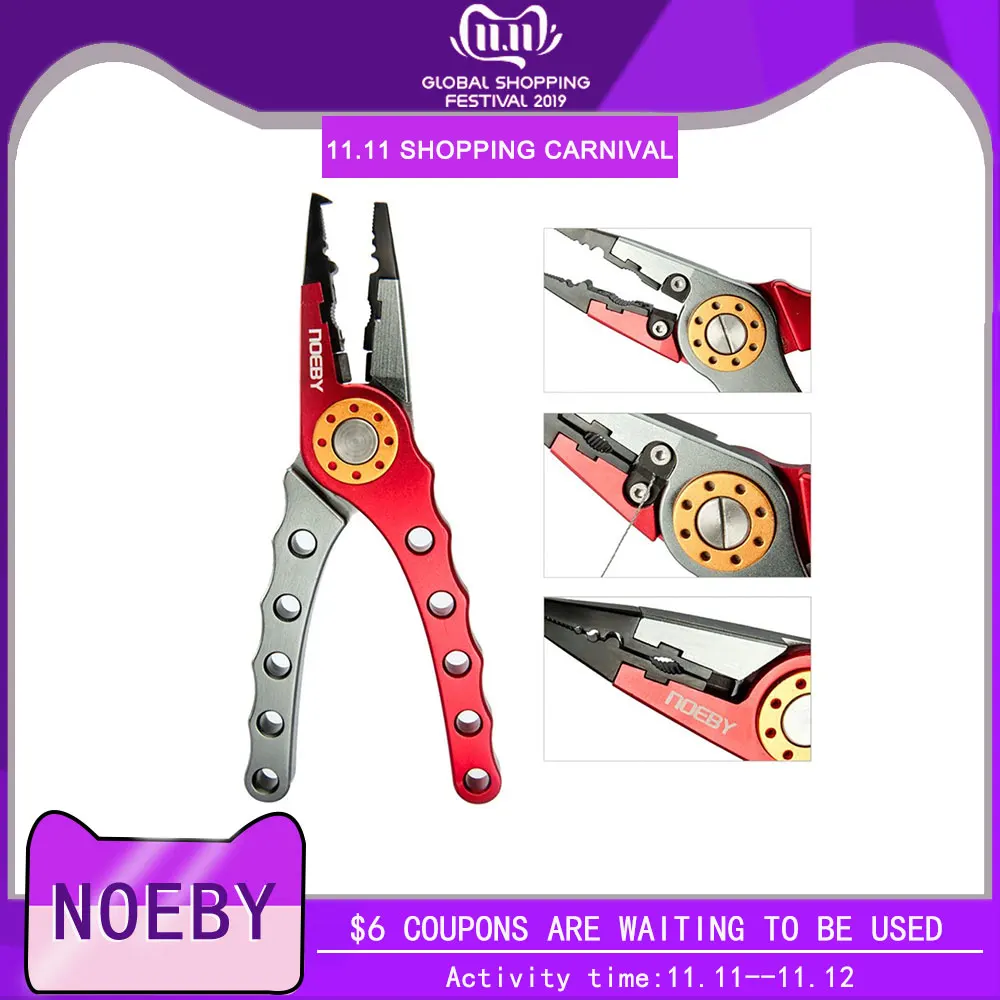 NOEBY рыболовные инструменты многофункциональные плоскогубцы для рыбалки крючок