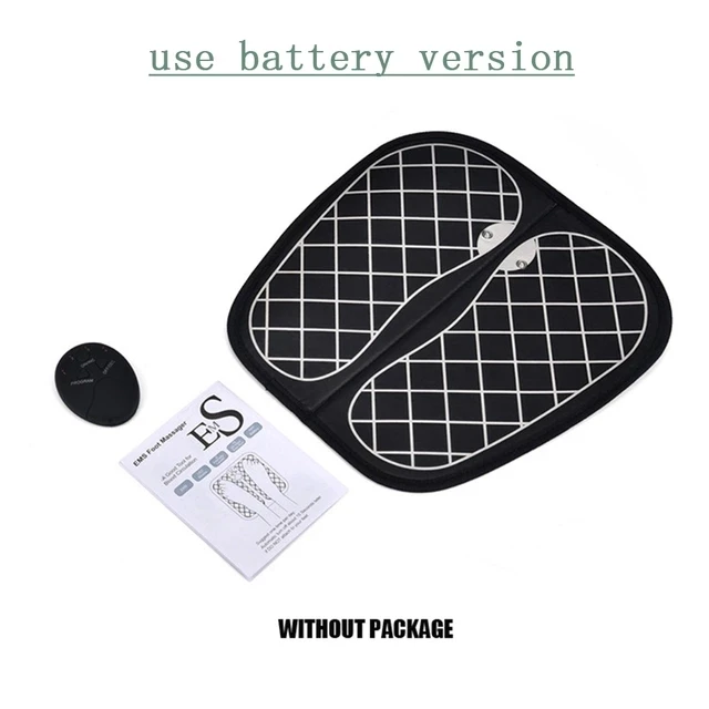 battery version Электрический ems массажер для ног ABS физиотерапия Восстанавливающий педикюр вибратор для ног беспроводной стимулятор мышц ног унисекс - Цвет: battery version