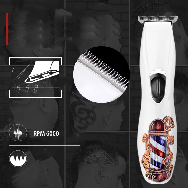 Barber Professional Hair Trimmer Zero Beard for Men Finishing Electric Cutting Machine Edge Lining Haircut | Бытовая техника