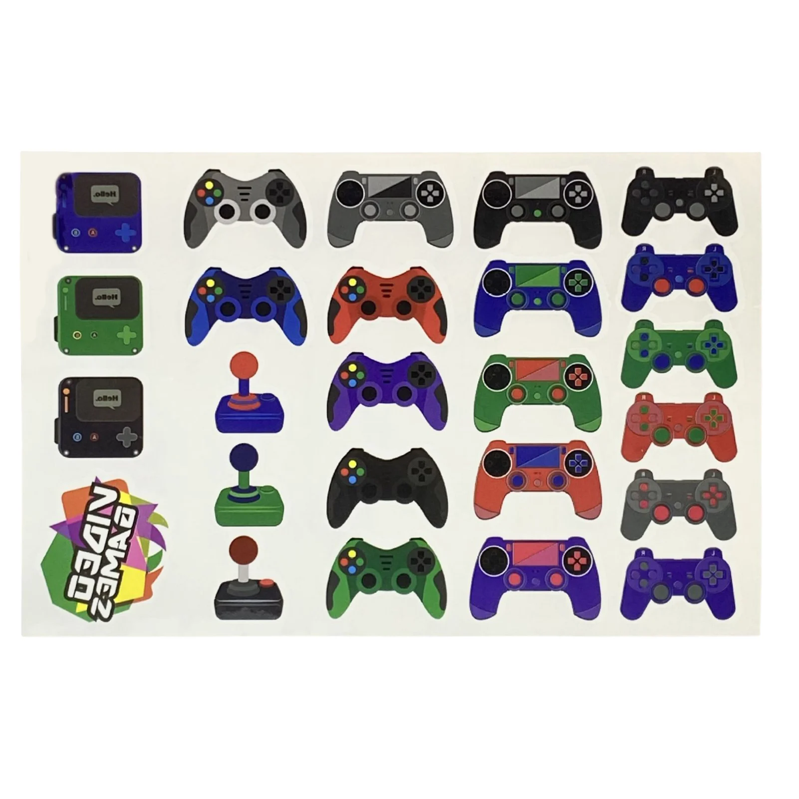 

16 шт., Мультяшные наклейки для игровой консоли