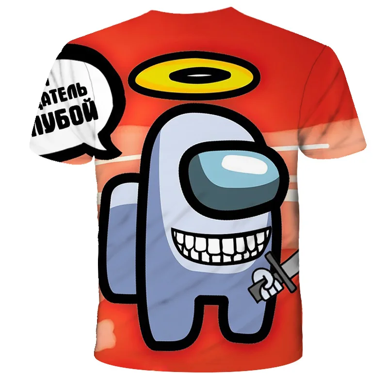 

Summer New Boy Girl T-shirt 3D Printing Popular Game Cartoon Character Children's Casual Short-sleeved Game Fun Top