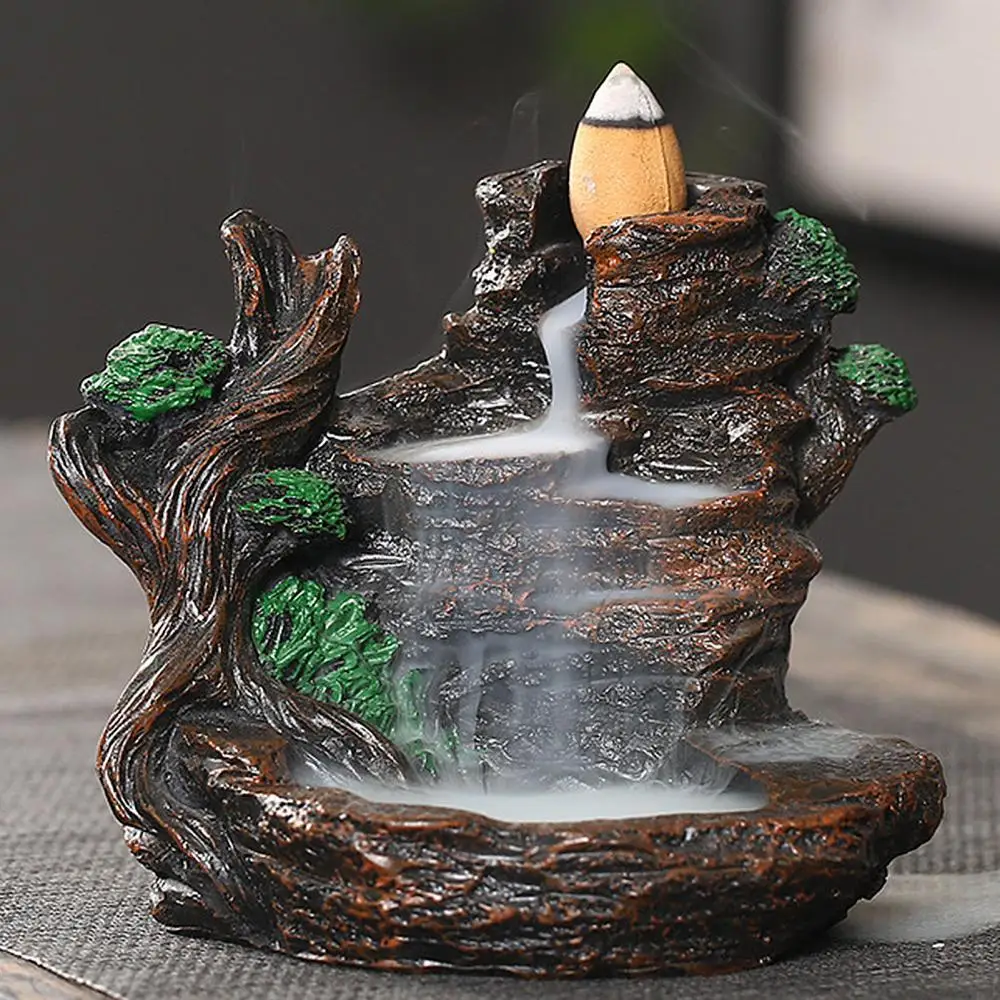 

Классическая полимерная курильница «Водопад», горелка для благовоний, подставка для благовоний, Элегантные украшения ручной работы
