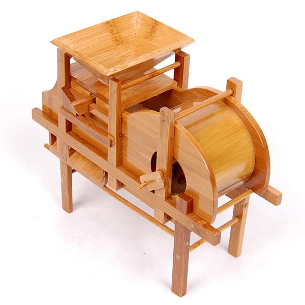 Rural valley fan Nostalgic bamboo and wood products windmill model furniture ornaments crafts table decoration home artwork | Дом и сад