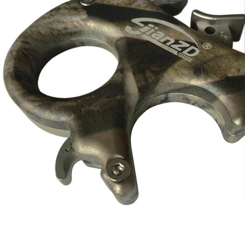 3 пальца Нержавеющая сталь зажим Тип крюк пресс релиз сцепление блочного лука