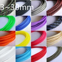 3m braided cable sleeve 3 4 5 6 8 10 12 14 16 18 20 22 25 30 35 40 mm pet expandable cover insulation nylon sheath wire wrap