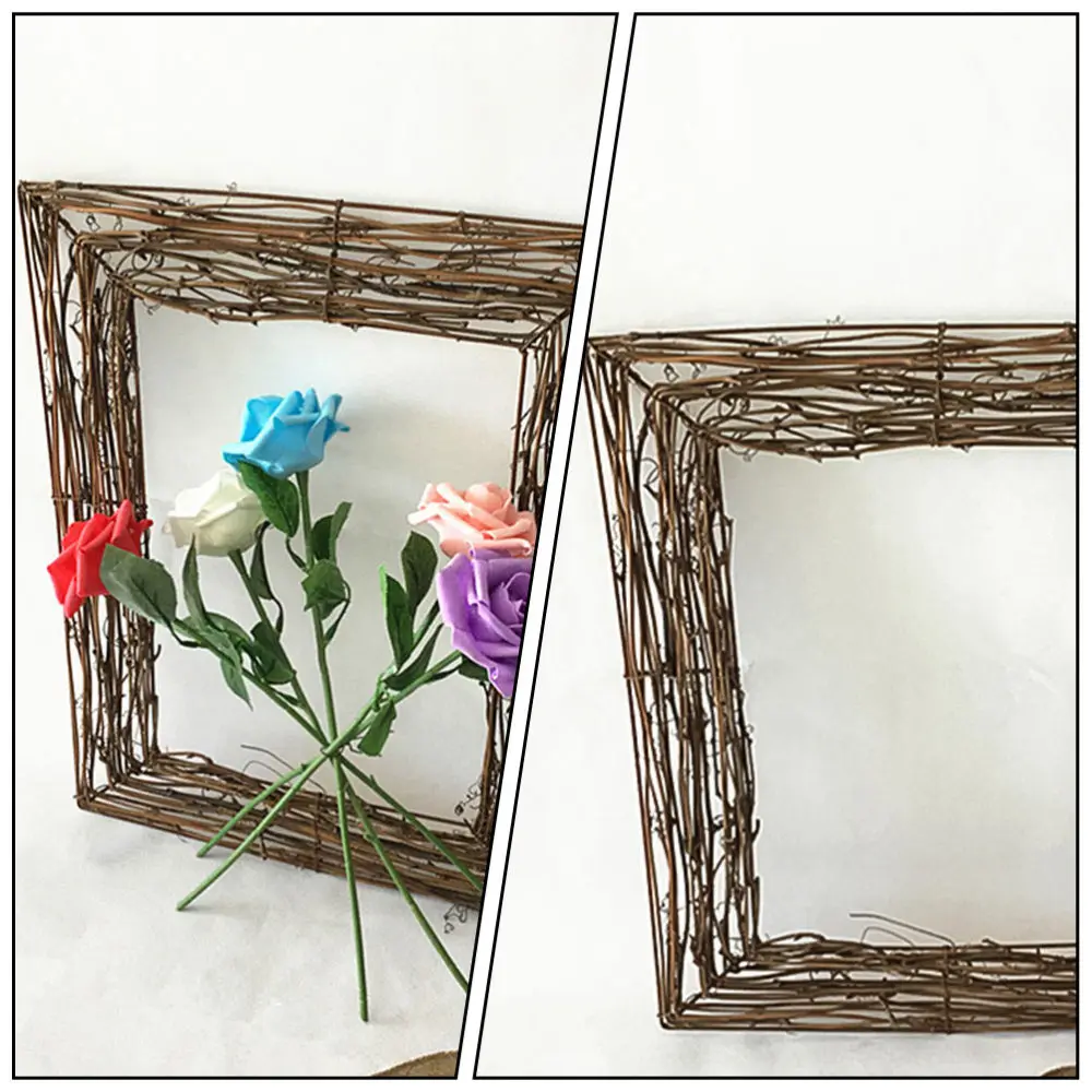 

1pc Natural Wreathes Vine Branch Wreath Decorative Rattan Twig for Craft Decor