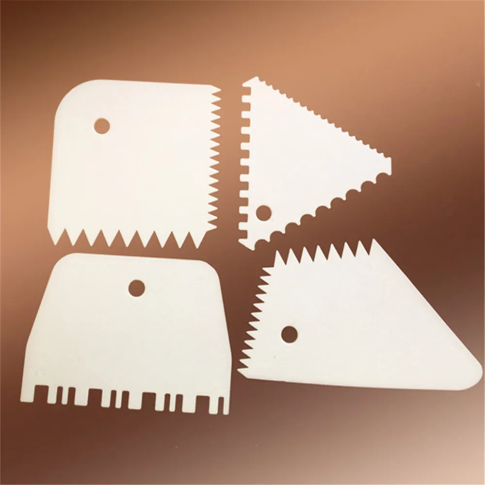 Крем скребок нерегулярные зубы Край DIY украшения торта помадка кондитерские