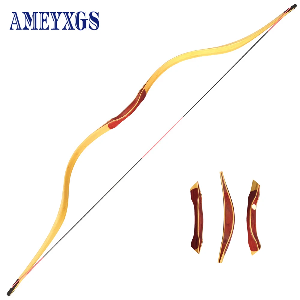

Традиционный лук AMEYXGS, охотничий Рекурсивный лук 20-50 фунтов, высокое качество, для наружной стрельбы, охоты, тренировок, спорта