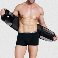 men body trainer shaper waist girdle waist gym belt slimming shapewear bikini briefs seamless panties dot print posing trunks