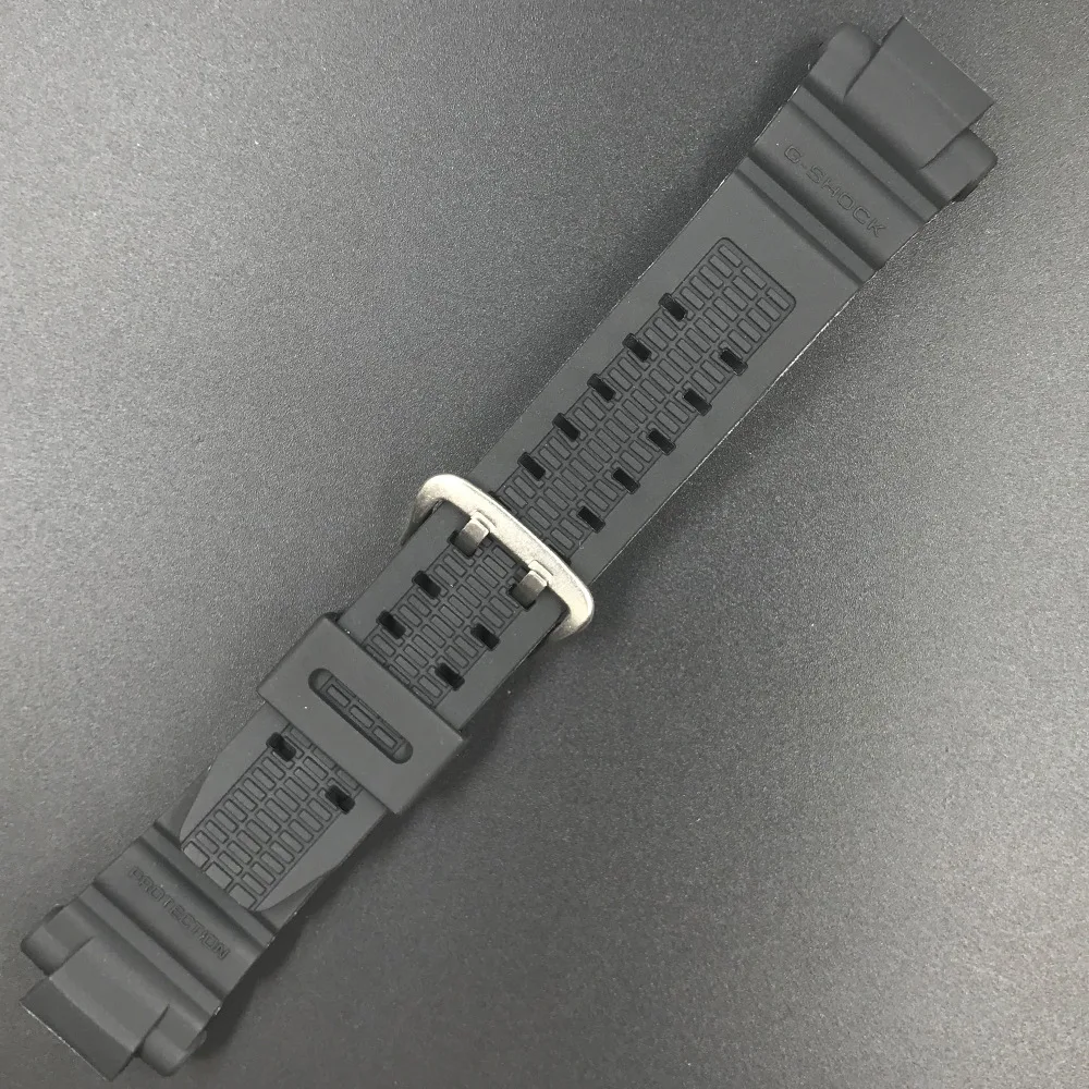 Ремешок для Casio GW-3500B GW-3000B спортивный резиновый черный браслет с мягкой