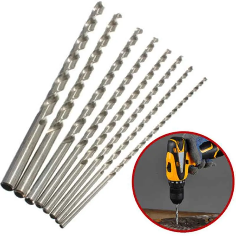 

1pcs 160-300mm Extra Long HSS Straight Shank Auger Drill Bit For Electric Drills Drilling Wood Aluminum Power Tools
