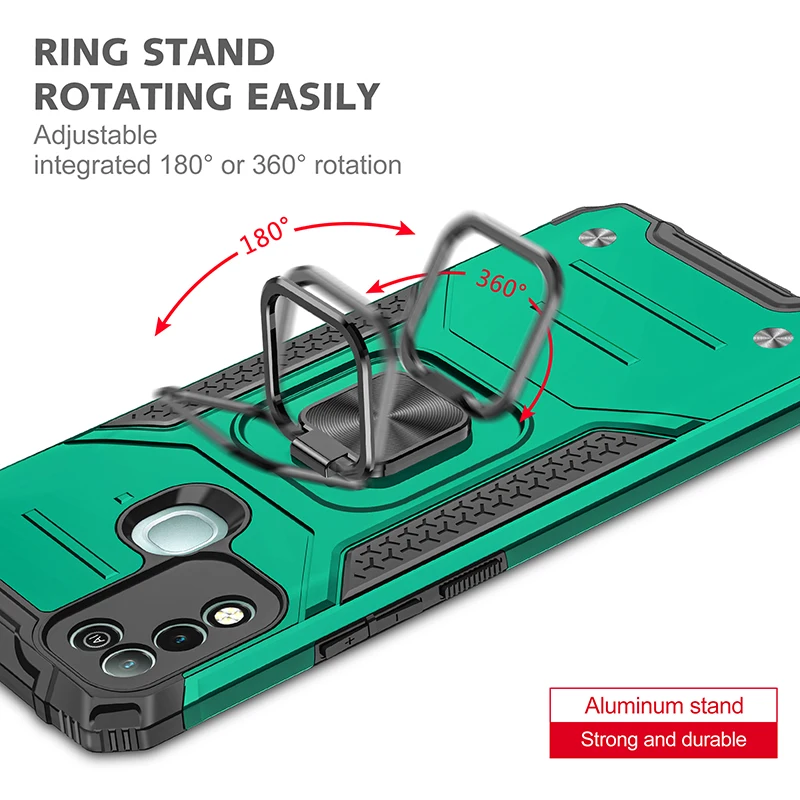 luxury watch movie fixed ring capa for infinix hot 10 play case magnetic car holder cover case rotate finger ring free global shipping