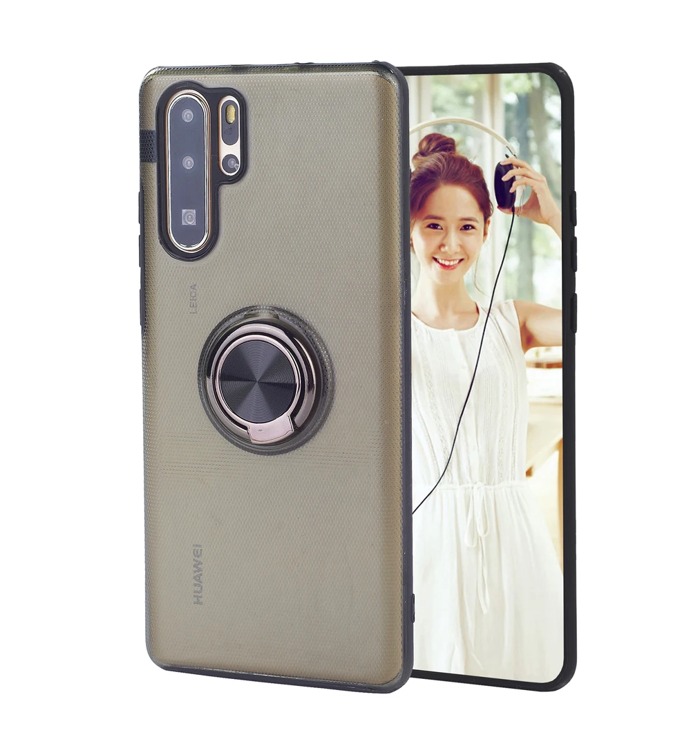 Transparent ring mobile phone case is easy to carry suitable for Huawei P30 P20 Mate20 series shockproof and shatterproof FUNDA |
