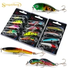 Набор приманок для рыбалки, с крючком, жесткие рыболовные приманки, 4 шт.
