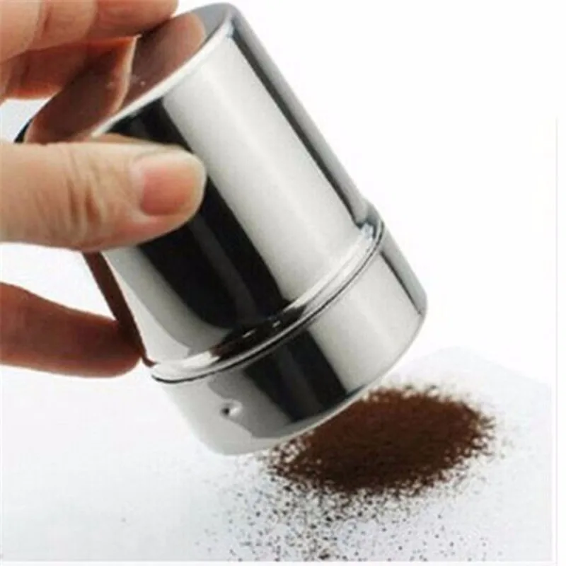 

Шейкер для кофе и шоколада из нержавеющей стали, какао-мука, соль, порошок, глазурь, сахар, кофе, сито, шейкер, фильтры для кофе, барбекю, кухон...