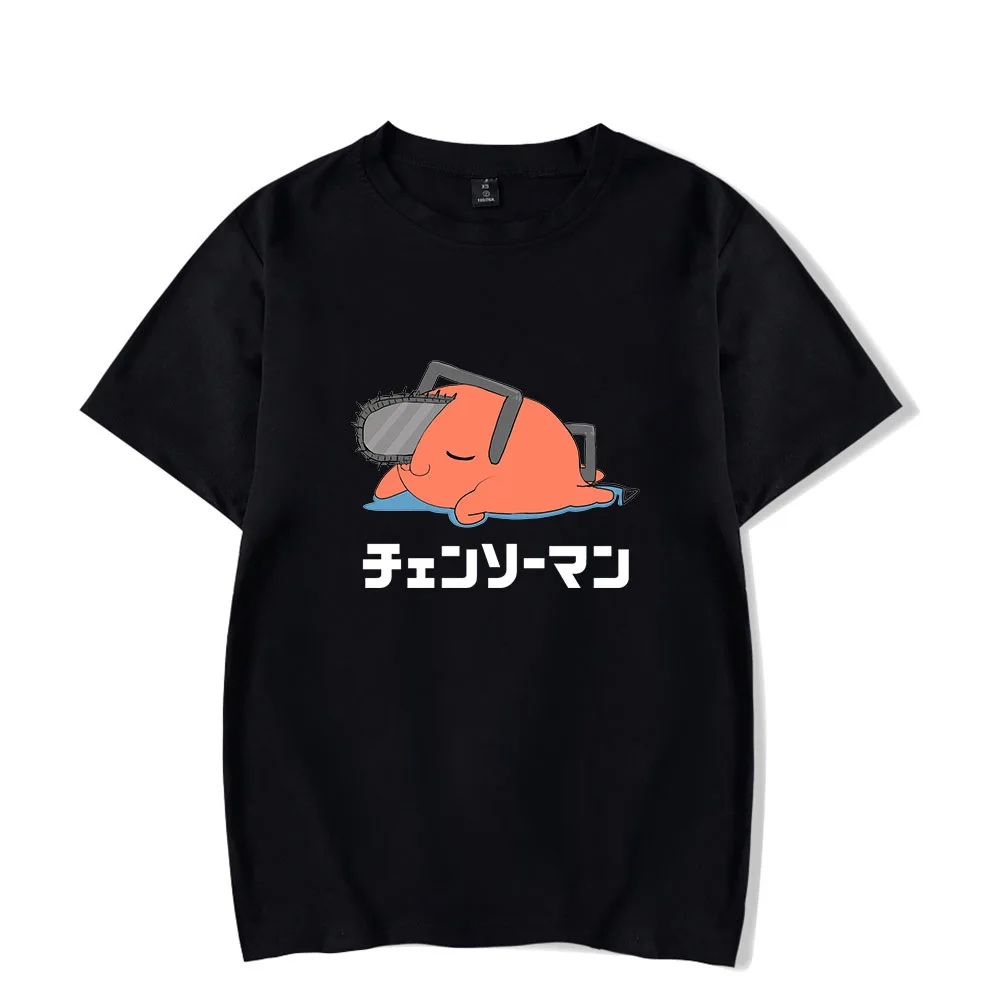 

Аниме футболка с бензопилой для мужчин и женщин, костюм для косплея Denji, похита, макима, сила, 100% хлопок, с коротким рукавом, в стиле хип-хоп, Му...