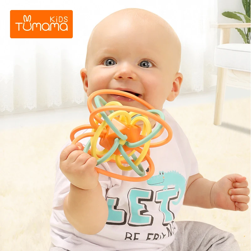 

Tumama Baby Toys 0-12 Months Baby Rattle Educational Infant Toys Ball Newborn Baby Develop Intelligence Toy