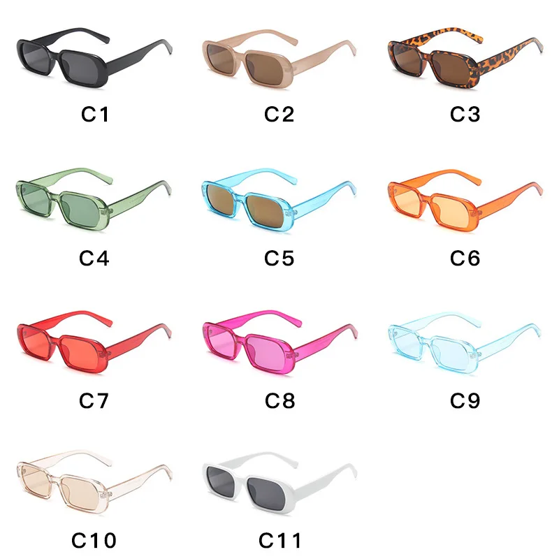 Модные прямоугольные квадратные очки Женские Ретро винтажные брендовые