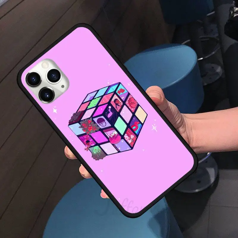 

Fashion Color Cube Funny Art ME Phone Case for iPhone 11 12 pro XS MAX 8 7 6 6S Plus X 5S SE 2020 XR shell cover funda