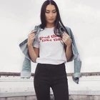 Хороших вещей требует времени с красным принтом для женщин футболки хлопок повседневное забавная Футболка для леди верхний тройник битник Прямая поставка NA-631