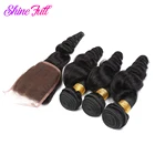 Индийские волнистые волосы Panse, наращивание волос, 3 пряди, волосы без повреждения кутикулы с кружевной застежкой, 4*4, индивидуальное наращивание волос от 8 до 30 дюймов