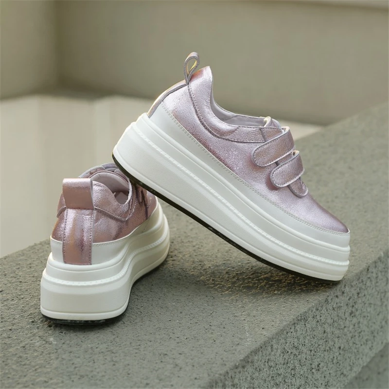 Осенняя женская обувь из овечьей кожи лаконичные однотонные весенние женские