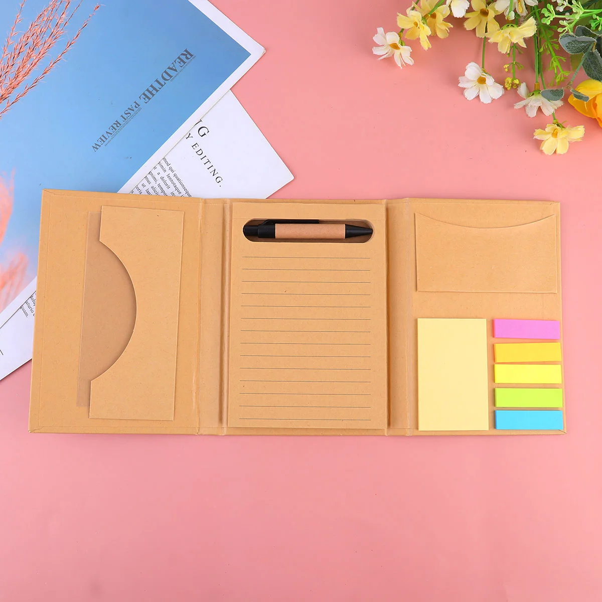 

1 набор многофункциональных блокнотов, практичные блокноты, блокноты для записей, канцелярские товары для студентов, Блокноты с ручкой и ли...