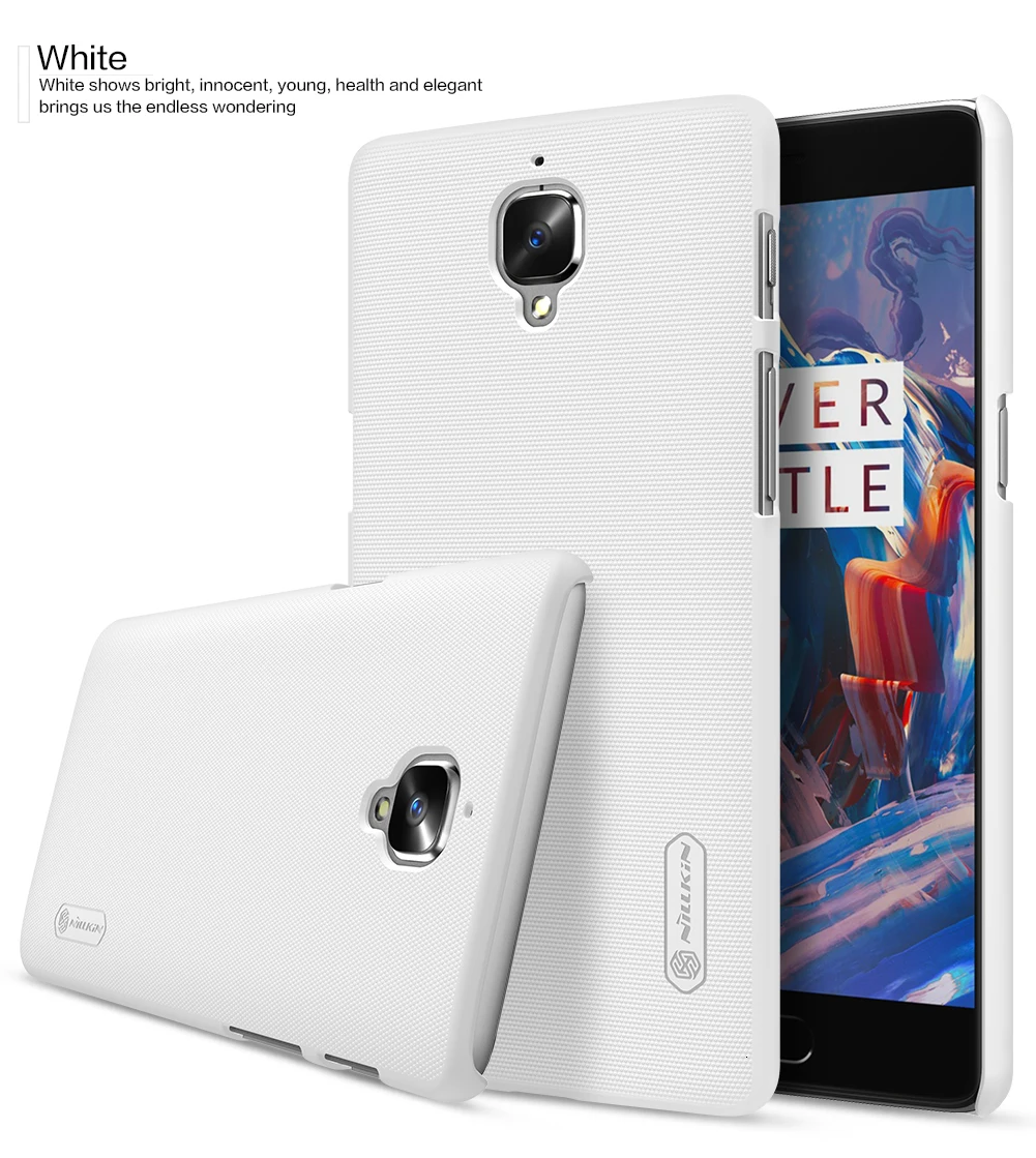 Для Oneplus 3 чехол для One plus 3T A3000 чехол NILLKIN Super Frosted Shield caso чехол s чехлы для Oneplus3 для Oneplus 3T+ подарок