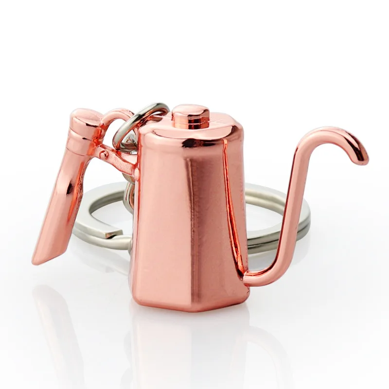 2020 New coffee tools keychain, coffee machine simulation keychain, best gift keychain wholesale