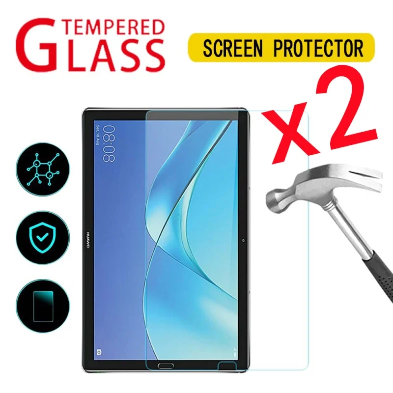 

2Pcs Tablet Tempered Glass Screen Protector Cover for Huawei MediaPad M5 10.8 Inch Anti-Scratch Full Coverage Protective Film