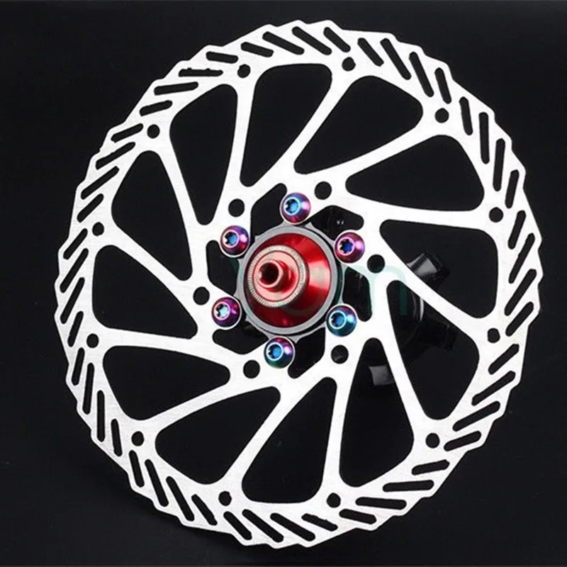 

12PCS/Pack Colorful Bicycle Brake Disc Screws Steel Bolt Rotor Stainless Steel M5*10mm Road Bike Disc Brake Rotor Screws