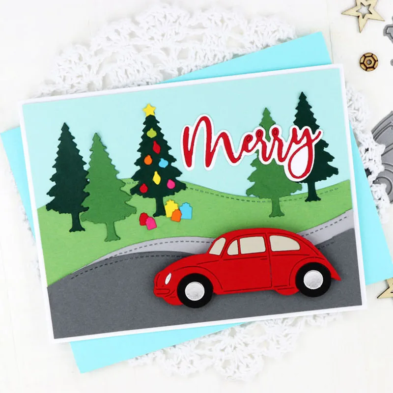 Металлические Вырубные штампы с надписью Merry Word Christmas To You вырезанные для