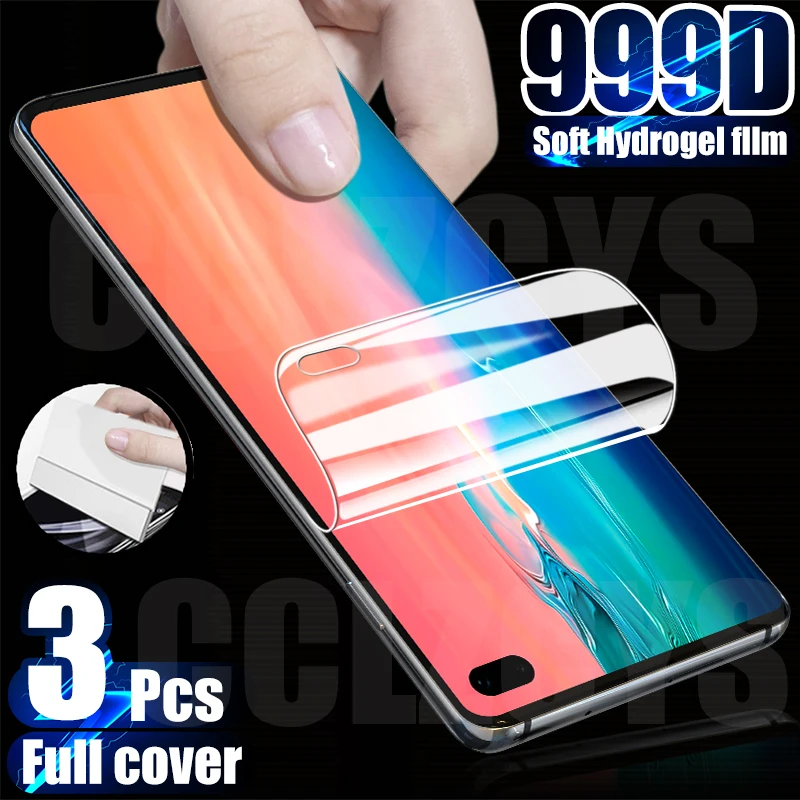 

3Pcs Hydrogel Film Screen Protector For Samsung Galaxy S10 S20 S9 S8 Plus Note 10 9 A50 A51 A71 M21 M31 A40 A31 Screen Protector