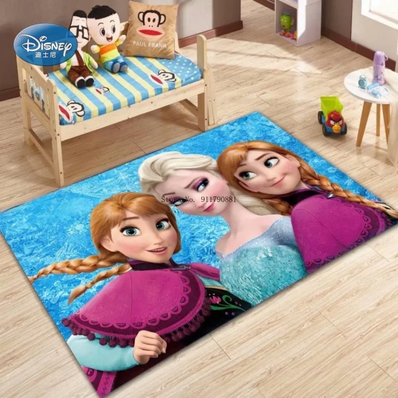 

Милый детский ковер Disney для детской комнаты Эльзы Детский коврик для ползания детский игровой коврик нескользящий удобный и практичный