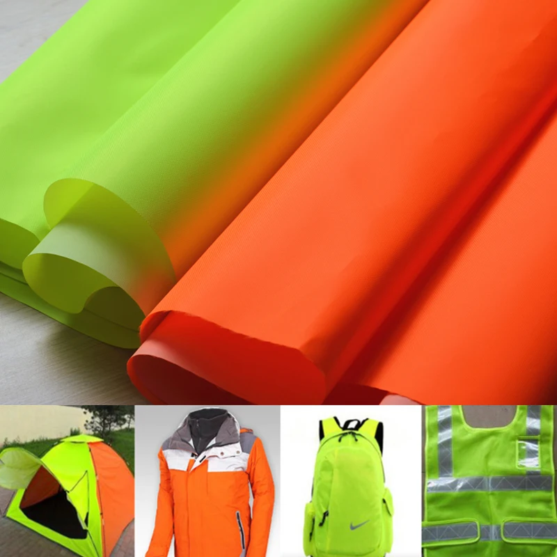 Водонепроницаемая флуоресцентная ткань 100*150 см 300D PU белый клей|fluorescent fabrics|fabric