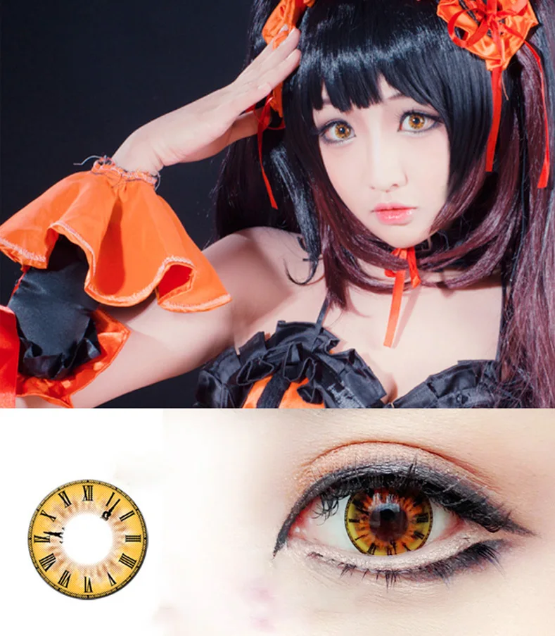 Красивые цветные контактные линзы для зрачков Женская дорожка 14 5 мм Милые