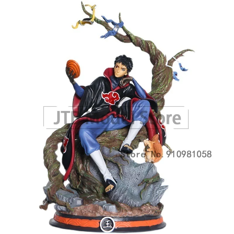 Naruto Shippuden Anime Action Figure Uchiha Obito Figma Model 32CM PVC Statue Akatsuki Oversized Desktop Collectible Toys Gift | Игрушки и