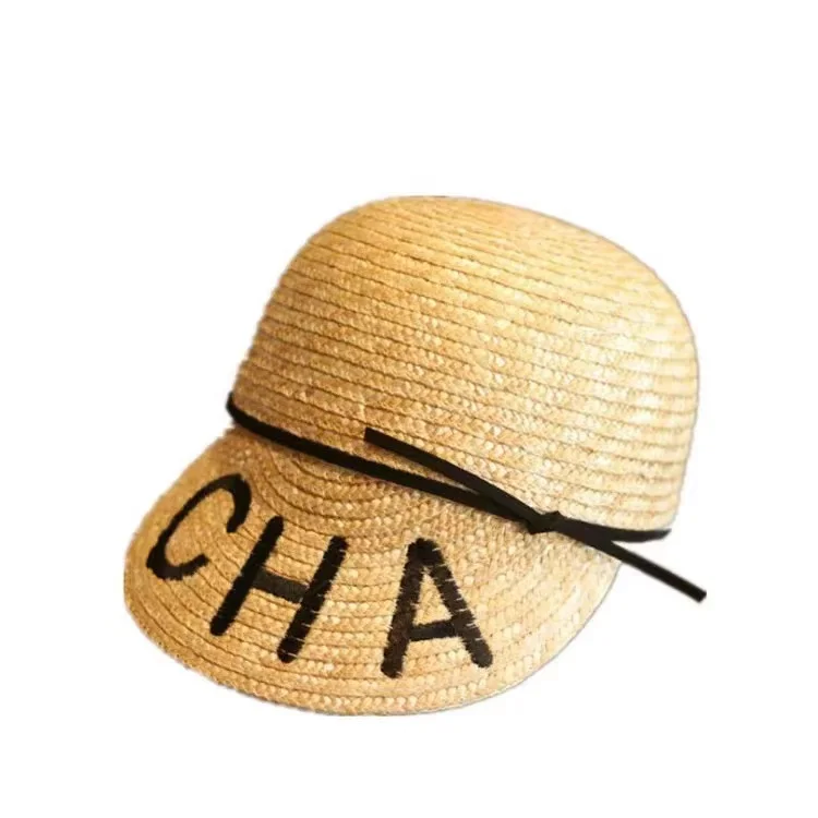 

Summer Trend Women's Casual Straw Hat Visor Cap For Lady Girl Letter Embroidery Sun Hats For Travel Holiday Outdoor Visera Mujer