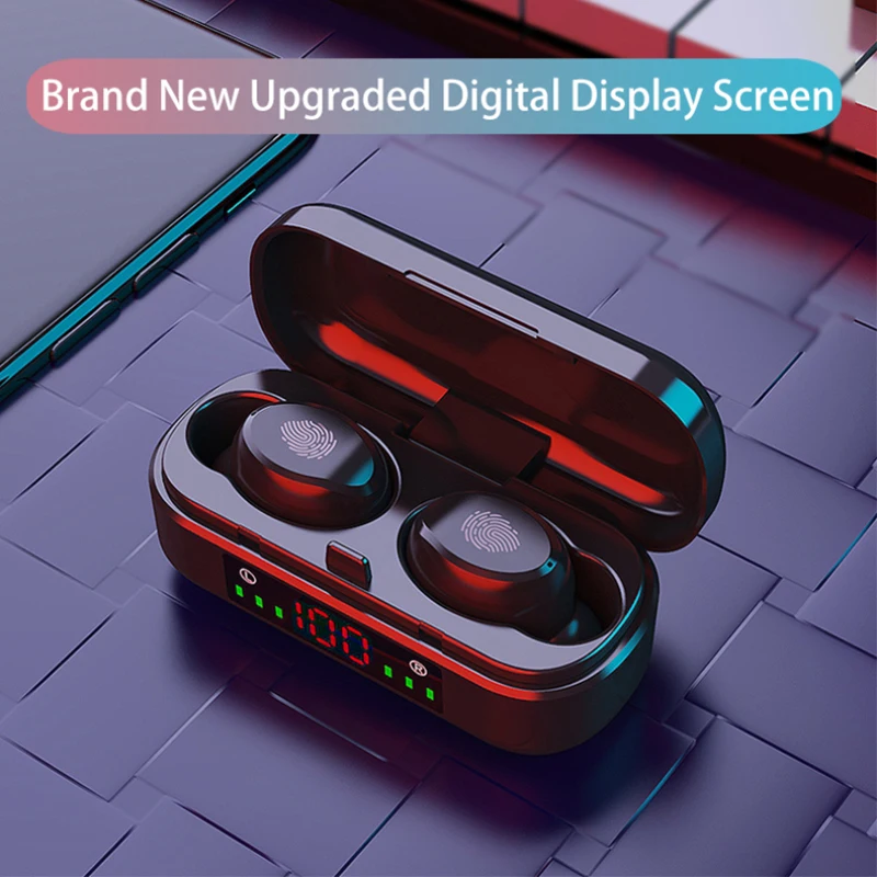 Беспроводные Bluetooth наушники V8 TWS с сенсорным управлением 5 0 HIFI Спортивная