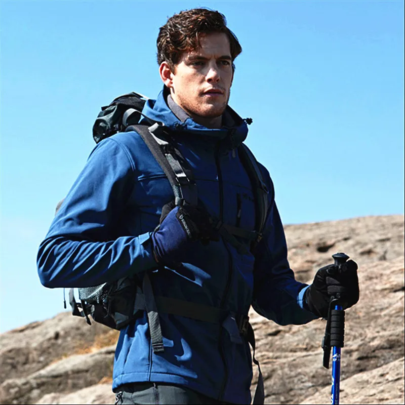 Перчатки для бега унисекс мотоциклетные зимние ветрозащитные теплые с сенсорным