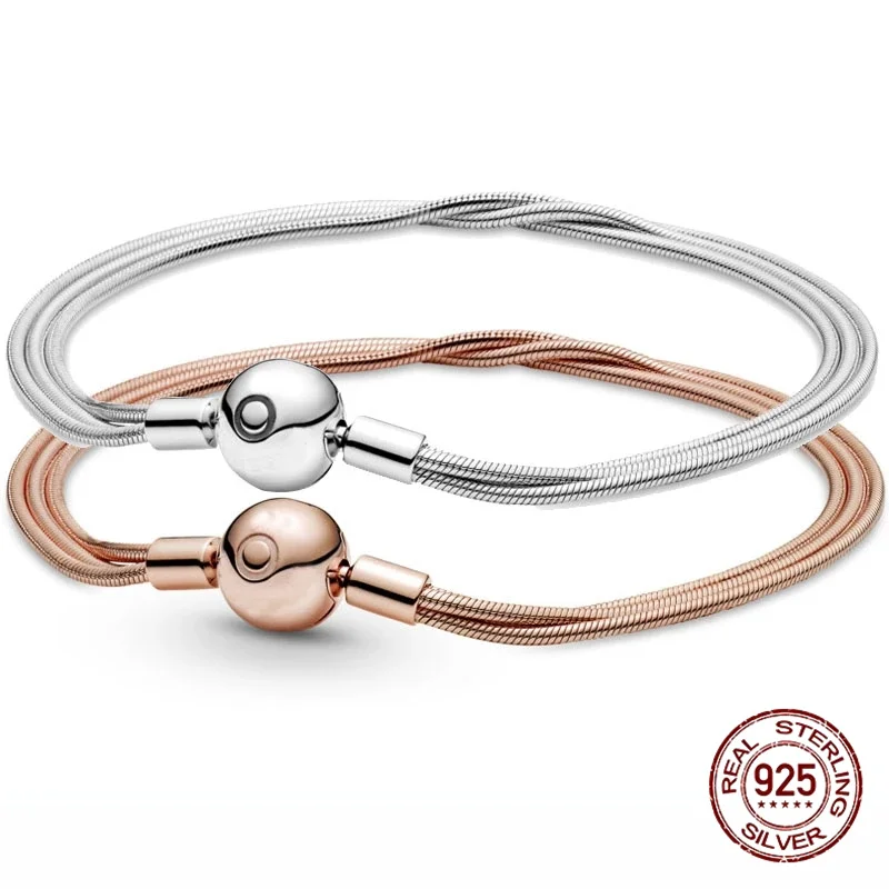 

Style Classic 2021 New 925 Sterling Silver Fit Original fashion Bracelet For Bead DIY Jewelry fashion Women Gift Dorpshipping