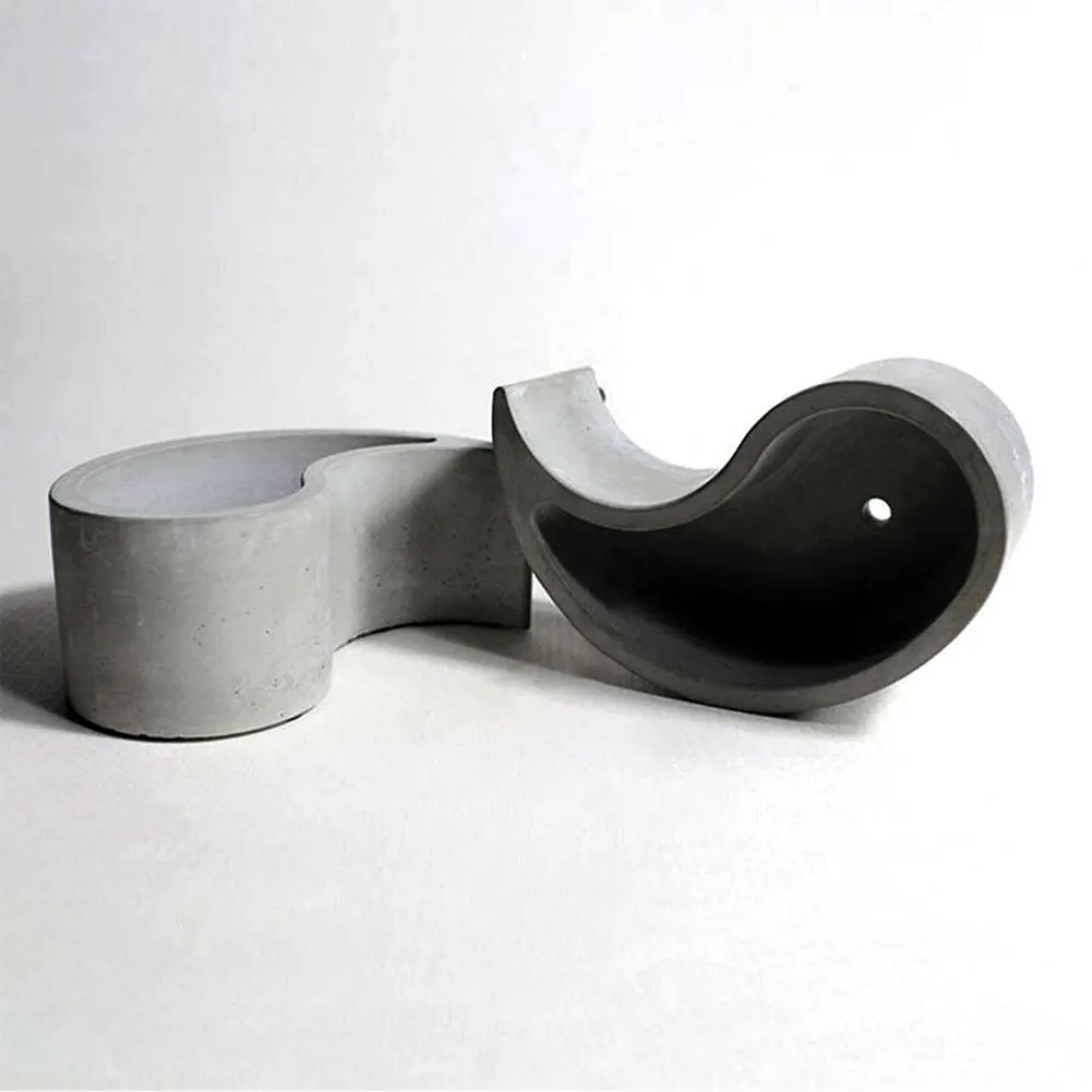 

1PCS Gossip Model Succulent Plants Silicone Molds Cement Pot Concrete Tabletop Composite Flowerpot Concrete Flower Pot Molds