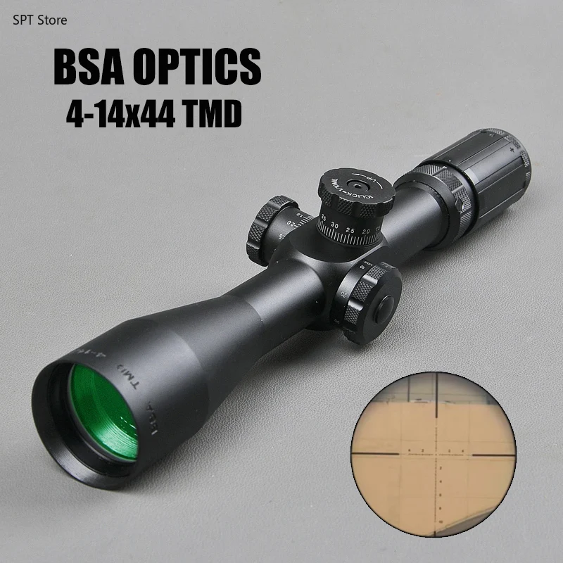 Охотничий прицел BSA OPTICS 4-14X44 TMD первом фокусное расстояние тактическая винтовка с